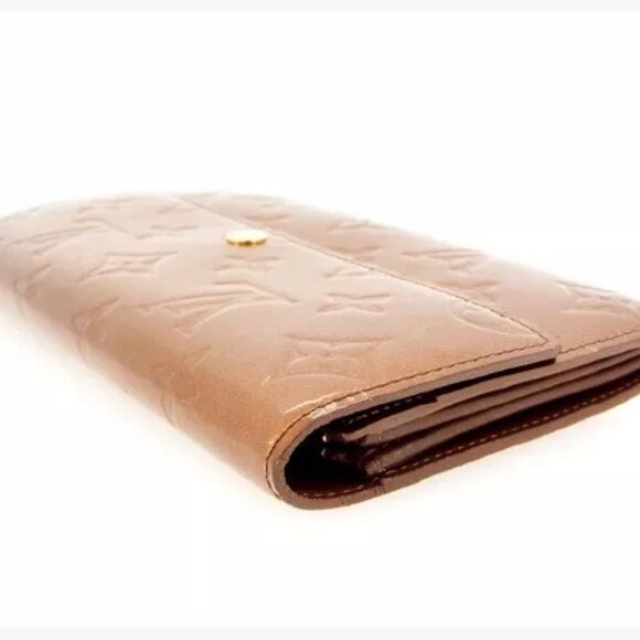 Louis Vuitton Wallet Purse Long Wallet Vernis Bronze Woman Authentic - Picture 8 of 11